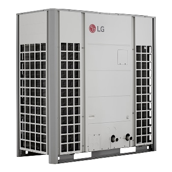 Vista del lado izquierdo de la unidad exterior LG Monobloc 51 kW PHCSL0 ENCXLEU + HM513MR UXC0.