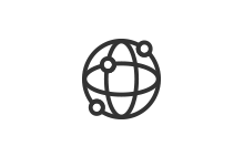 Access any time, anywhere with the internet connection icon.	