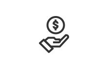 Cost savings icon.	