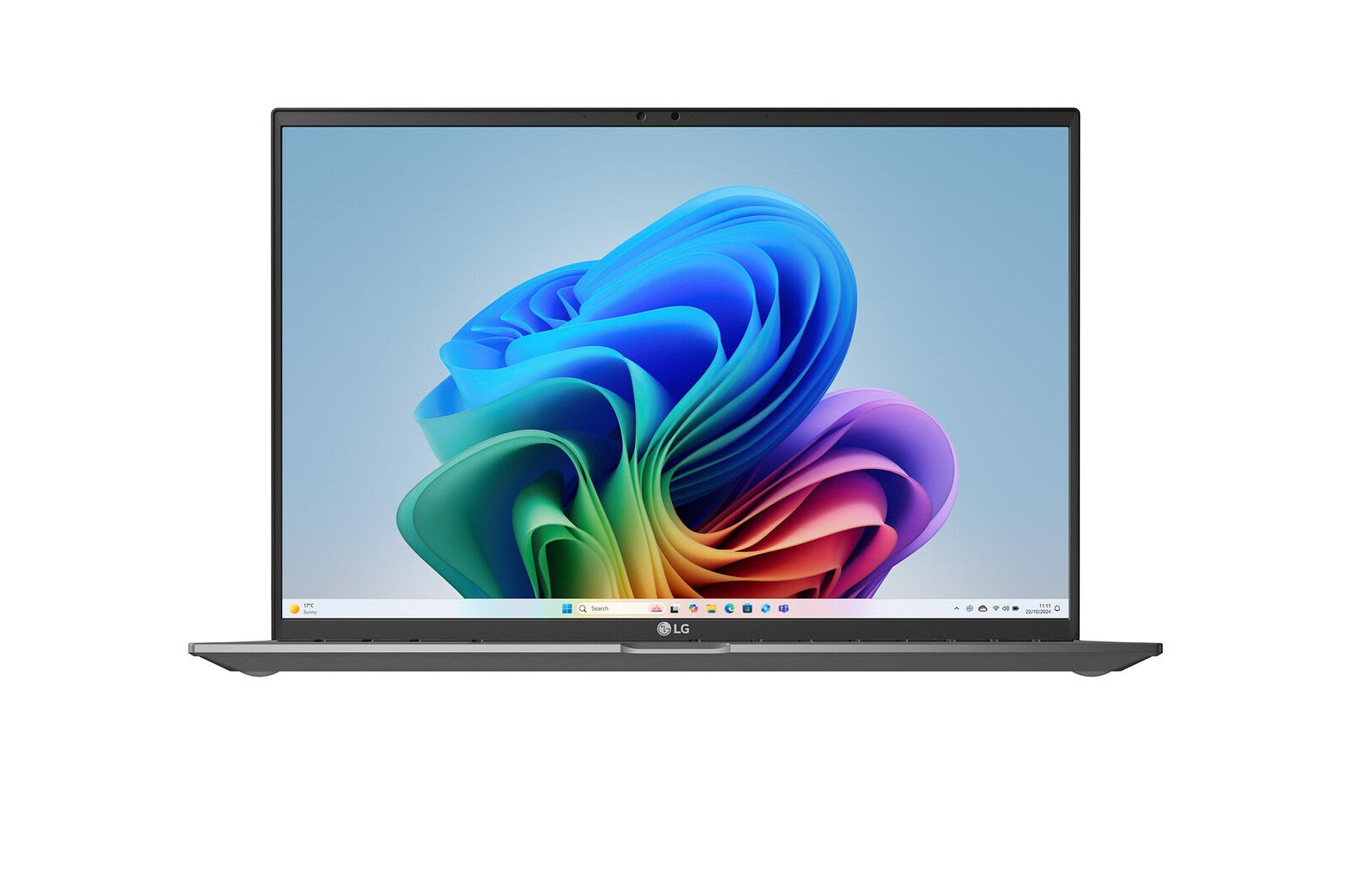 Front view with Copilot+ Bloom Wallpaper