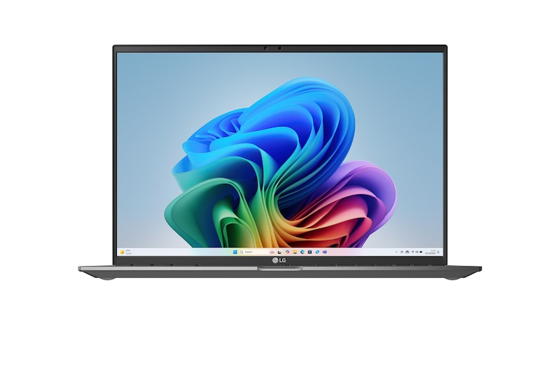 Front view with Copilot+ Bloom Wallpaper