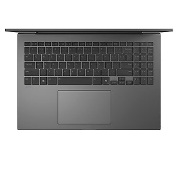 Top-down view of keyboard