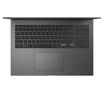 Top-down view of keyboard