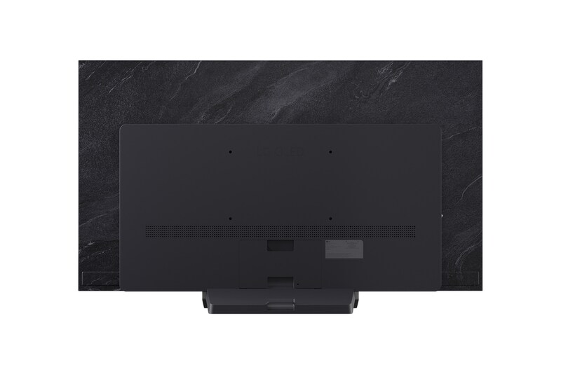 Vista posterior del televisor LG OLED evo AI C5 4K Smart TV.