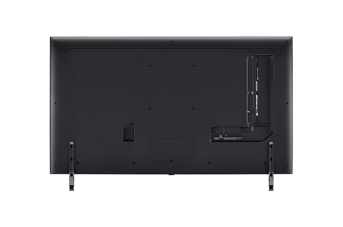 Vista traseira da LG QNED TV, QNED80