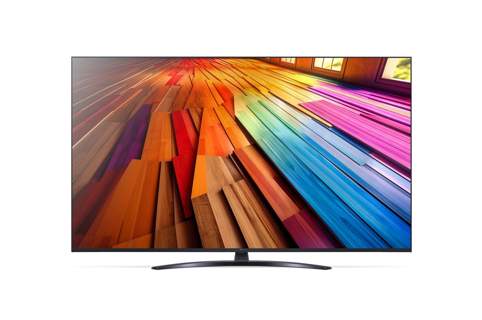 Vista frontal da LG UHD TV, UT80