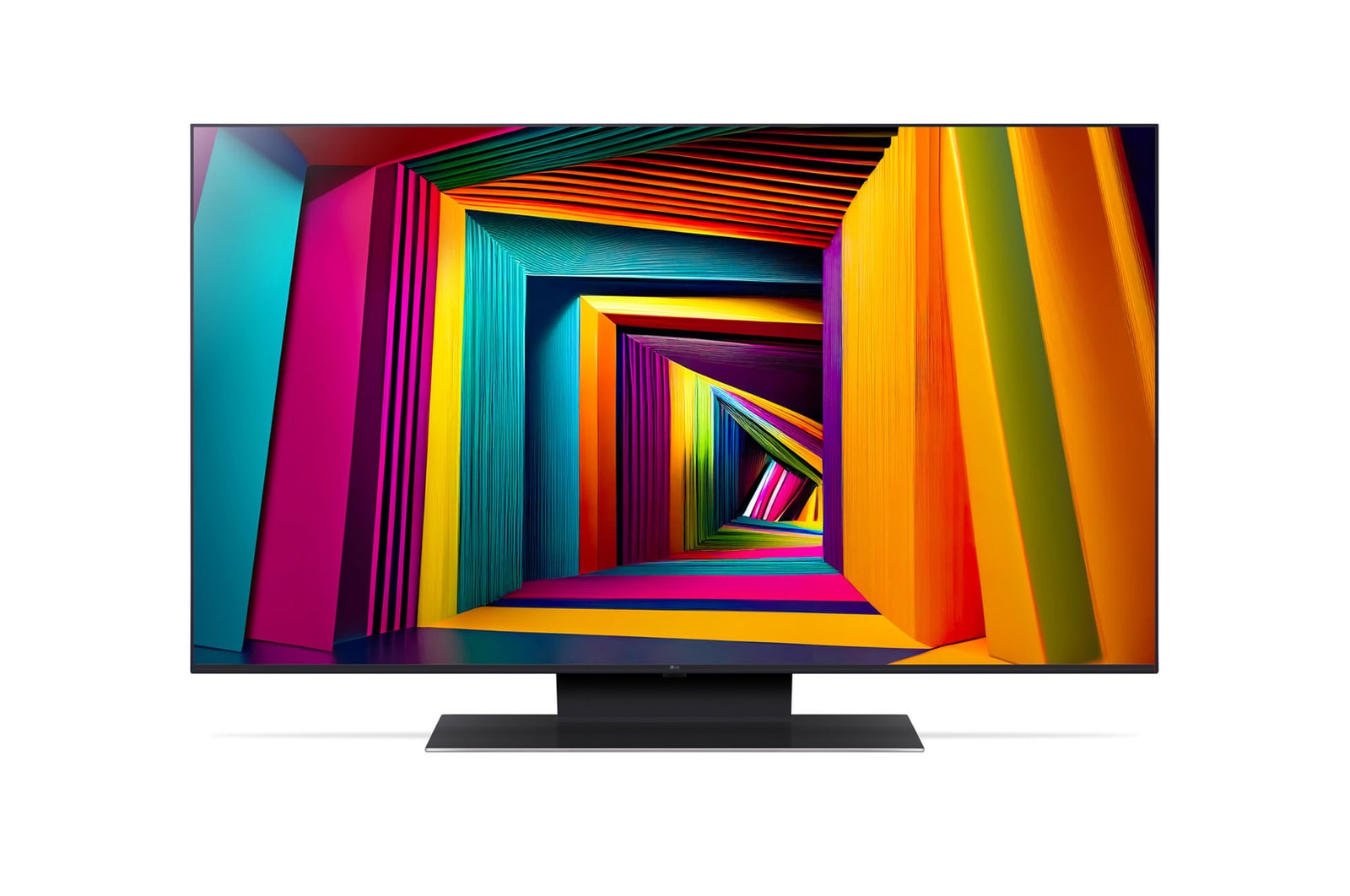Vista frontal da LG UHD TV, UT91