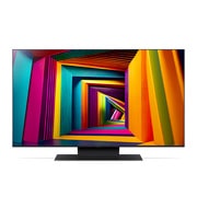 Vista frontal da LG UHD TV, UT91