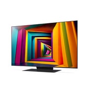 Vista frontal da LG UHD TV, UT91