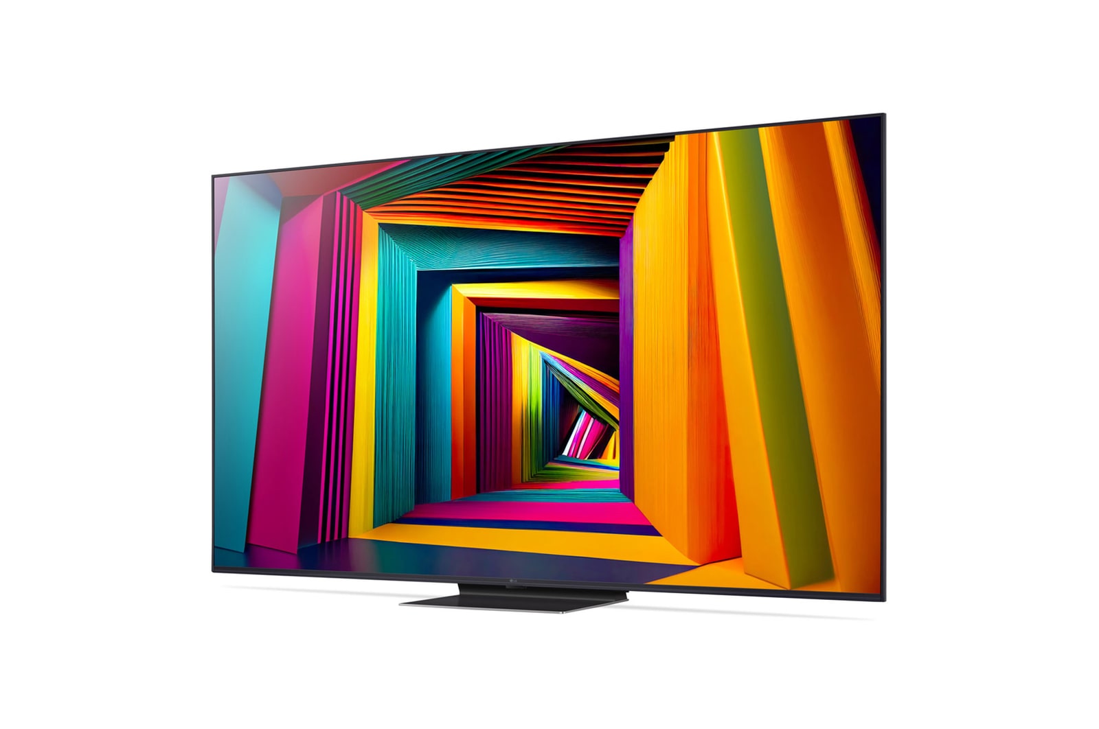 Vista frontal da LG UHD TV, UT91