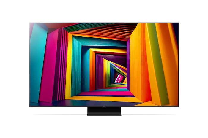 Vista frontal da LG UHD TV, UT91