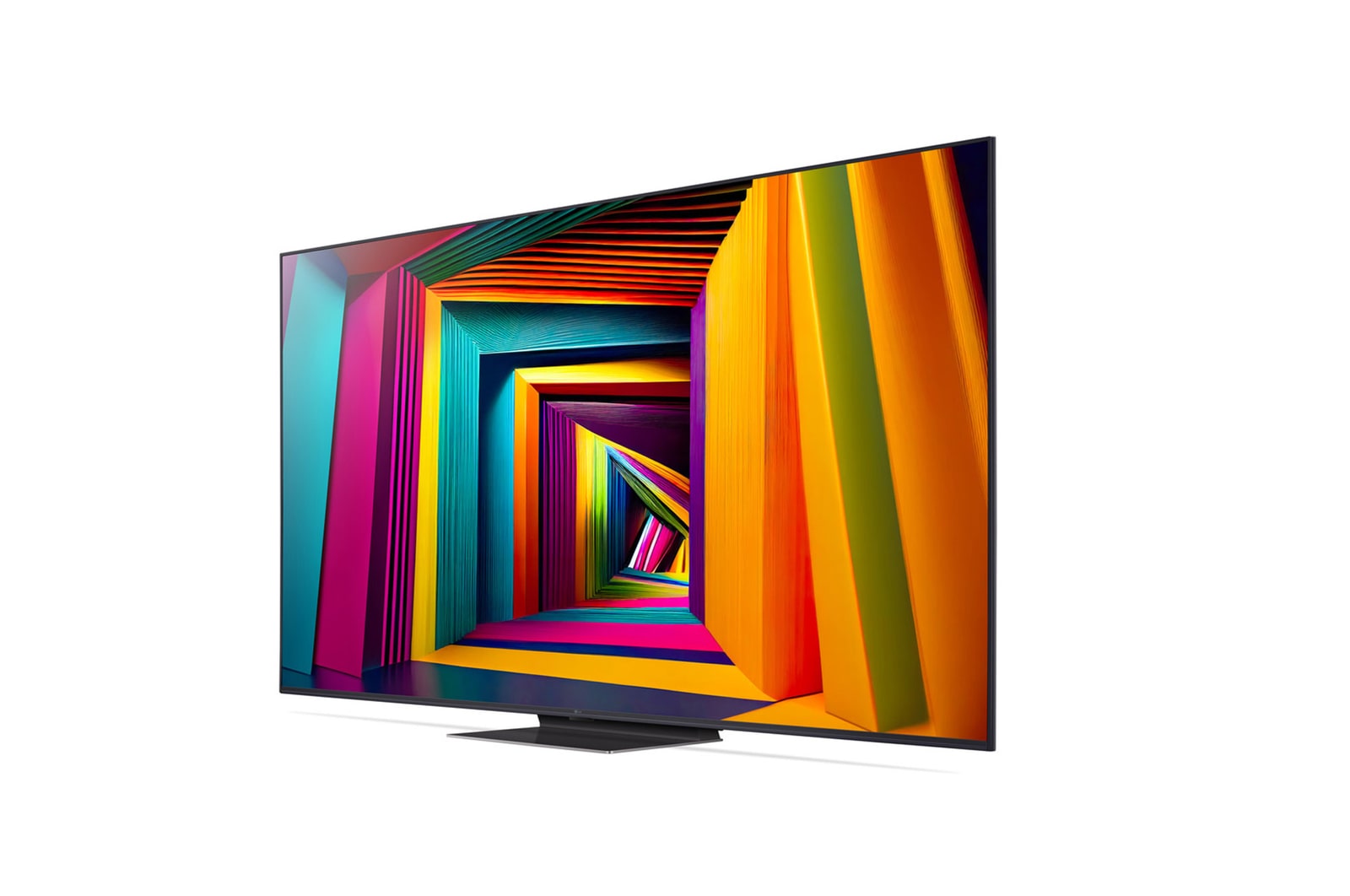 Vista frontal da LG UHD TV, UT91