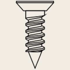 Ilustração dos parafusos do suporte, 12 unidades
