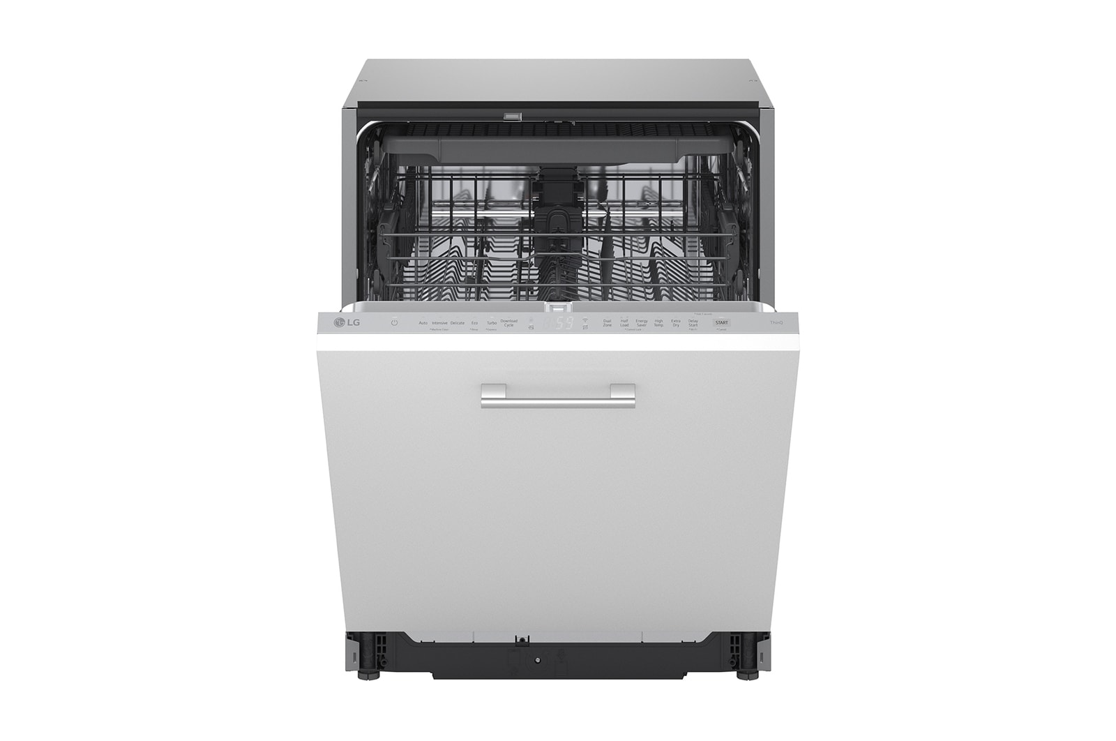 Vista frontal de Máquina de lavar loiça de encastre | Inox | Eficiência Energética A | QuadWash™  DB273TX