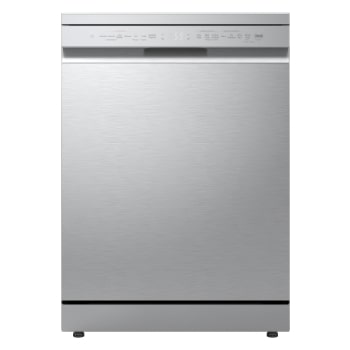 Vista frontal de Máquina de lavar loiça | Prateado | Eficiência Energética A | QuadWash™ | TrueSteam™ DF273FVS