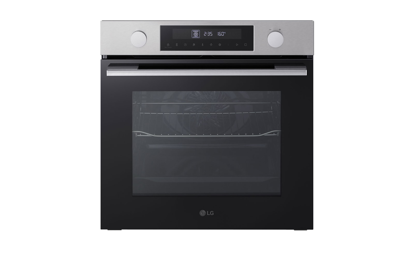 Vista frontal de Forno de Encastre LG inox com 72l WS5D7210S