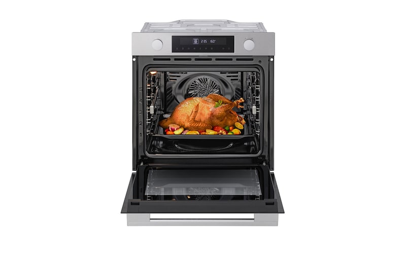 front view of lg ws5d7230s with food