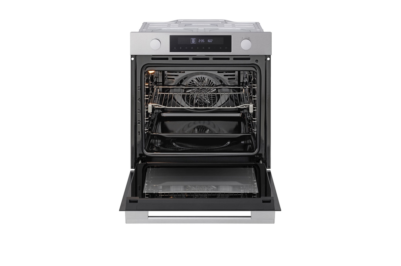 front view of lg ws5d7230s with rack