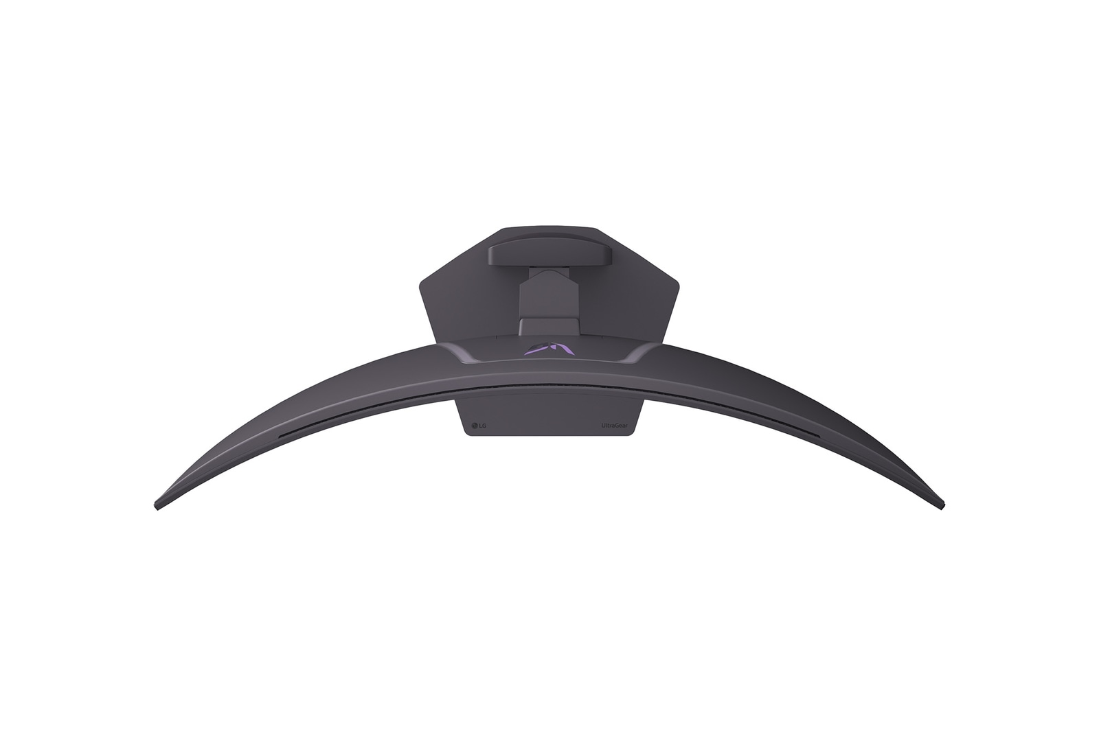 front view of the monitor with the stand down