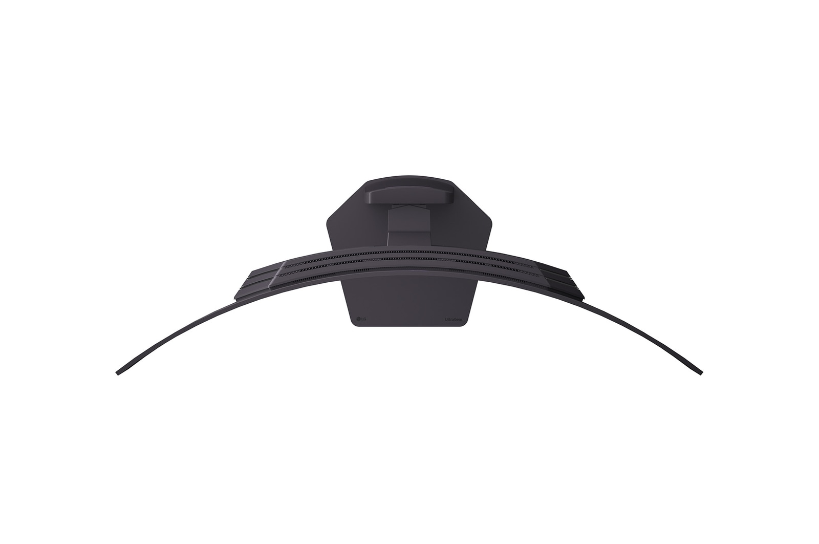 front view of the monitor with the stand down