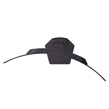 +15 degree side view of a tilted monitor