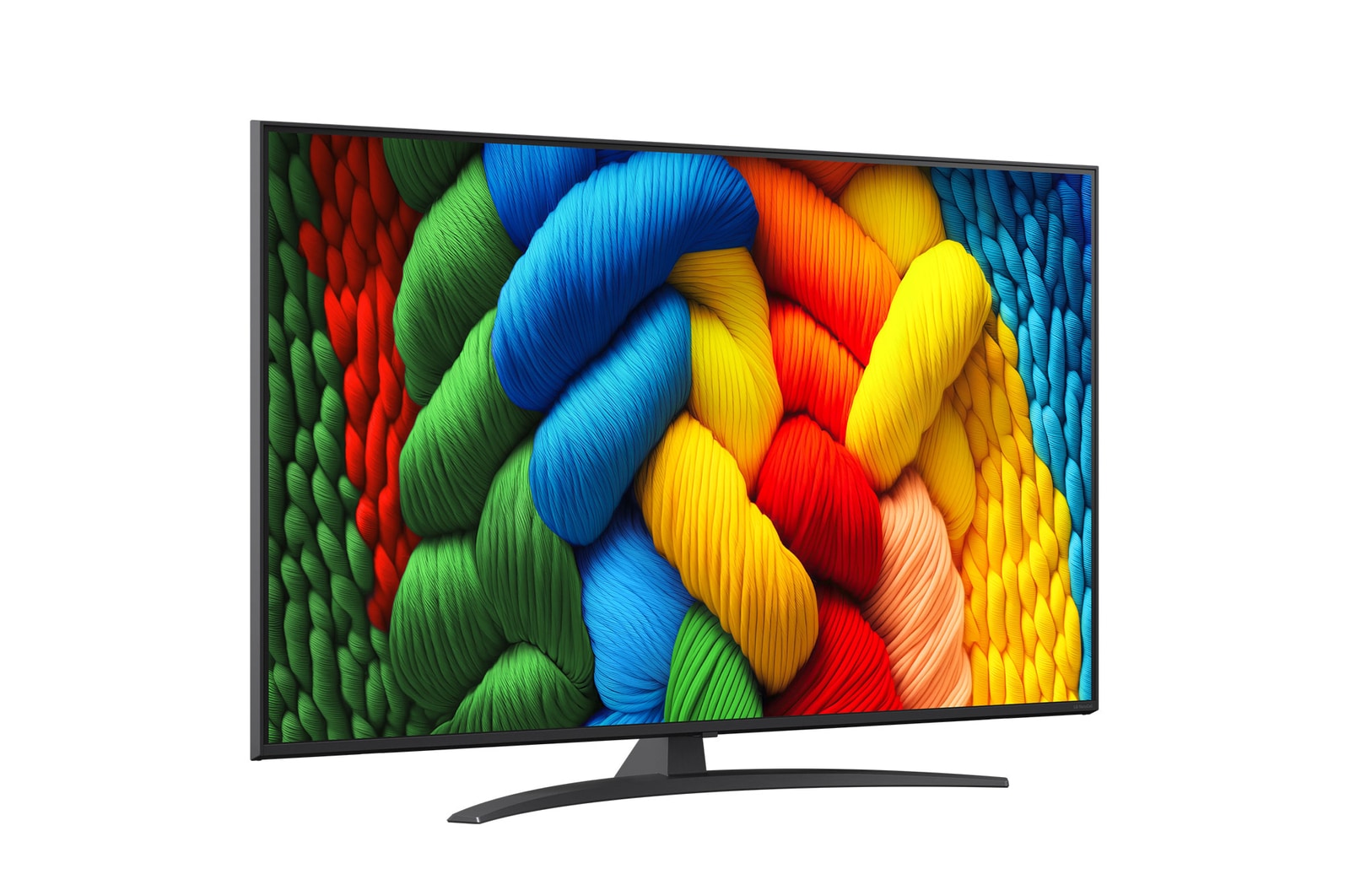 Vista traseira da LG NanoCell TV, NANO80.