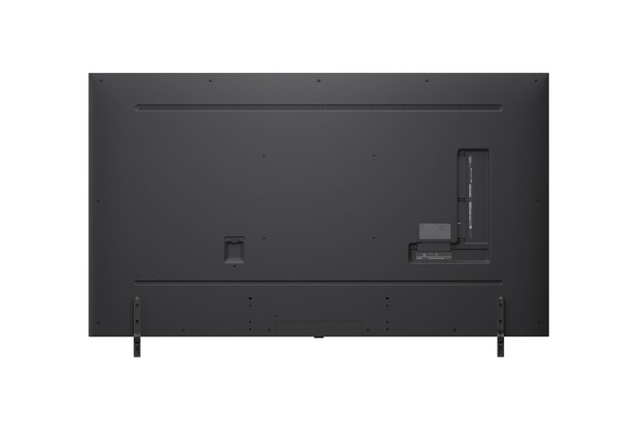 Vista lateral esquerda do televisor LG QNED85