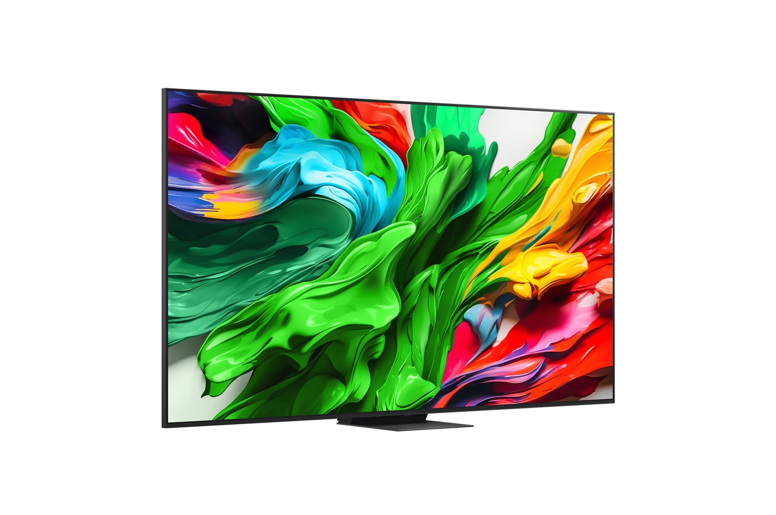 Vista traseira do televisor LG QNED evo QNED85