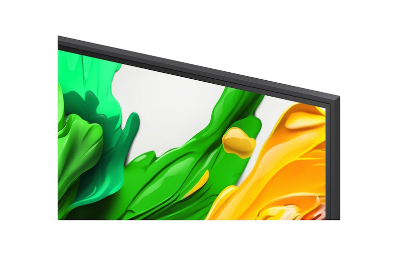 Flor holográfica 3D em muitos tons e matizes diferentes sobre um fundo preto. A definição e o detalhe da flor mostram a capacidade do MiniLED da QNED para produzir imagens com cores, brilho e contraste excecionais. O título fala sobre como o MiniLED melhora a nitidez e proporciona um contraste excecional.