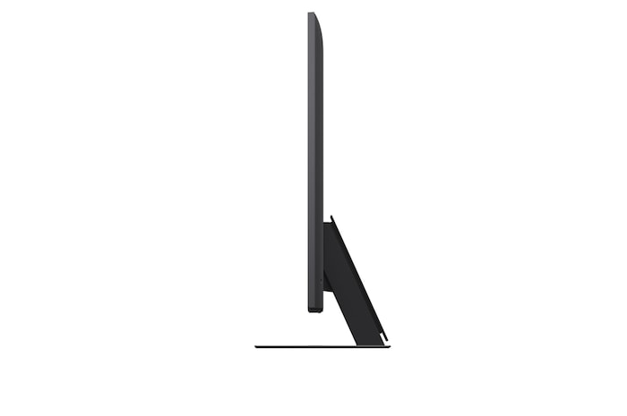 AI Magic Remote da LG com o botão AI realçado. À sua volta estão as diferentes funcionalidades a que um utilizador pode aceder a partir do botão. AI Voice ID, AI Search, AI Chatbot, AI Concierge, AI Picture Wizard, AI Sound Wizard. O texto explica que o LG AI Magic Remote completa a sua AI Experience com um botão de AI dedicado e pode ser utilizado como um air mouse. Basta apontar e clicar.