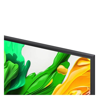 Flor holográfica 3D em muitos tons e matizes diferentes sobre um fundo preto. A definição e o detalhe da flor mostram a capacidade do MiniLED da QNED para produzir imagens com cores, brilho e contraste excecionais. O título fala sobre como o MiniLED melhora a nitidez e proporciona um contraste excecional.