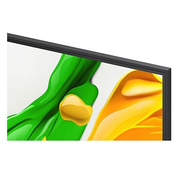 Comparação antes e depois de como o LG 4K Super Upscaling melhora a qualidade da imagem. Dois painéis mostrando a mesma imagem de um pássaro colorido num ramo na floresta, o painel da direita está desvanecido. O título menciona como o 4K Super Upscaling melhora a resolução, a luminosidade e a nitidez. 