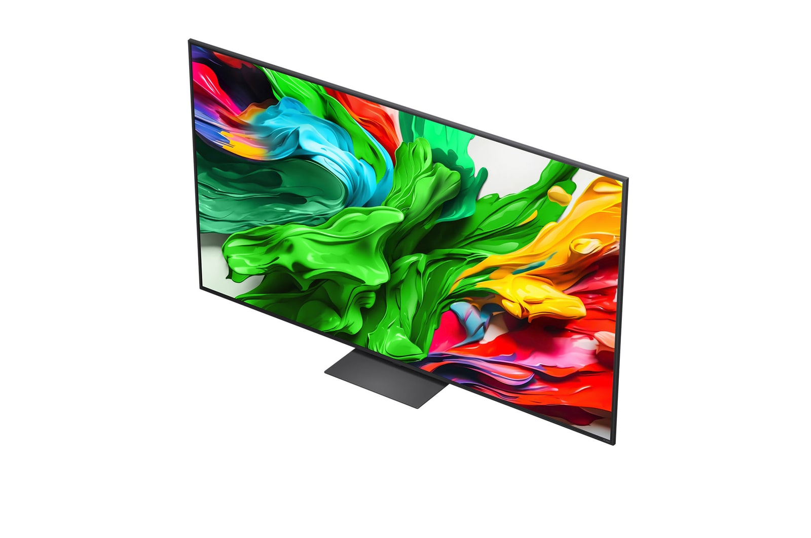 O processador alpha 7 IA de 8.ª geração acende a amarelo e raios coloridos de luz saem do mesmo. O título fala sobre como o processador entrega qualidade 4K, cores impressionantes e luminosidade.