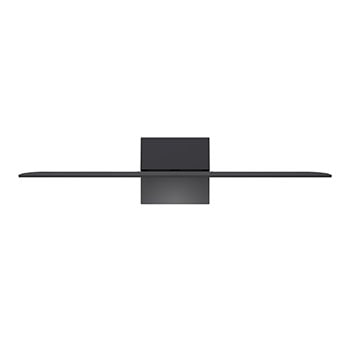 O LG AI Magic Remote em frente a um ecrã da LG TV. No ecrã é apresentada uma saudação personalizada da LG AI com palavras-chave personalizadas baseadas na pesquisa do utilizador e no histórico de visualizações. Junto ao telecomando encontra-se um ícone e uma etiqueta que indicam que a funcionalidade AI Concierge é facilmente acessível premindo brevemente o botão de AI. 