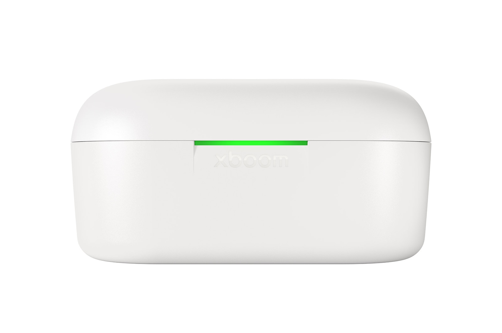 Vista frontal do estojo de carregamento