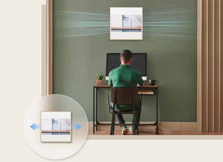 The hidden vane artfully diffuses the breeze throughout your space with even, indirect airflow.