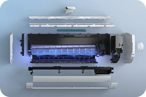 Imagem descreve o AirCare Complete System.