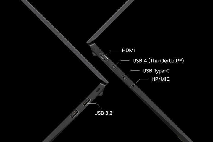várias portas-hdmi-USB Tipo C-Thunderbolt™ 4.
