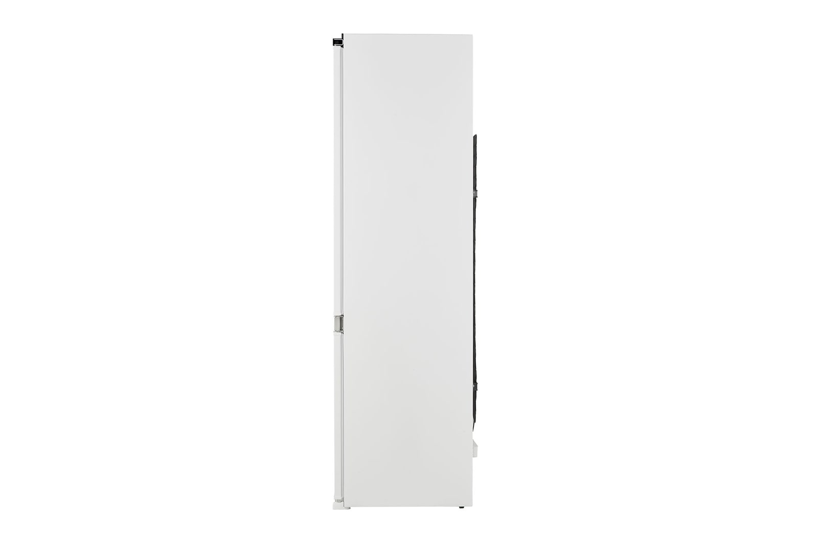 Vista lateral do Frigorífico Combinado de Encastre Branco com 233l, No Frost Total e Gaveta Para Vegetais Frescos