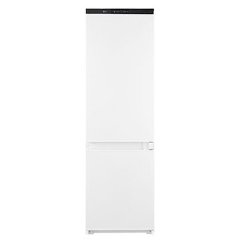 Vista frontal do Frigorífico Combinado de Encastre Branco GTFN256SER com 233l, No Frost Total e Gaveta Para Vegetais Frescos