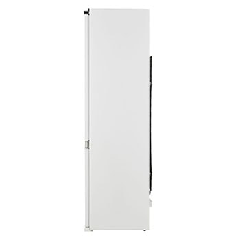 Vista lateral do Frigorífico Combinado de Encastre Branco com 233l, No Frost Total e Gaveta Para Vegetais Frescos