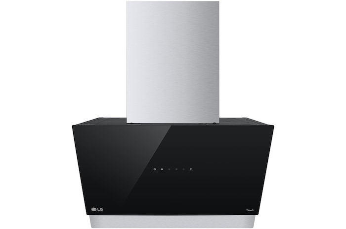 Vista frontal de Exaustor Inclinado de Vidro 60cm 630m3/h, Classe Energética C, HCEZ2428B