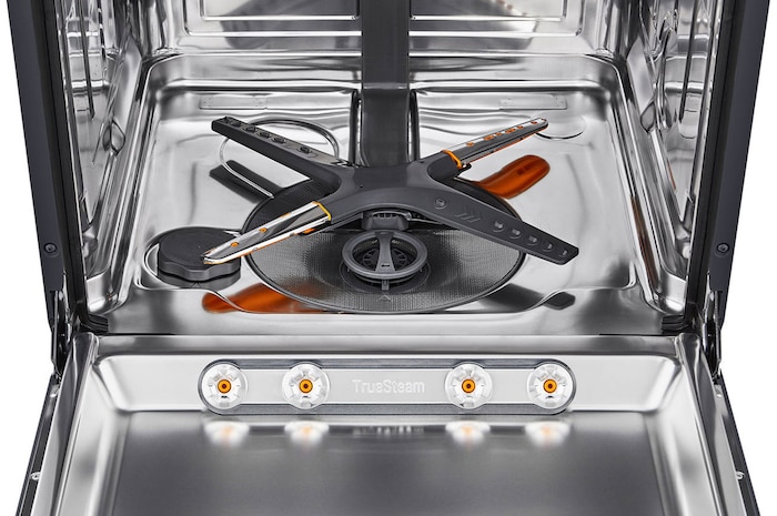 Vista aproximada do QuadWash dentro do produto