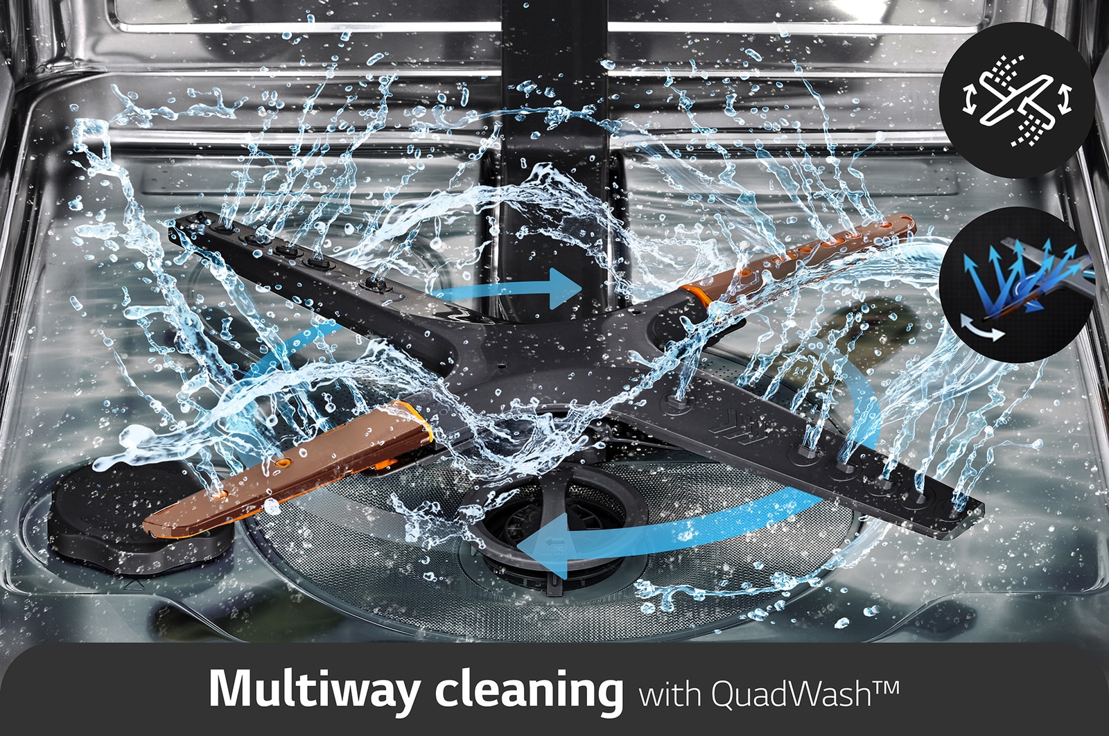LG Máquina de Loiça LG | Motor Direct Drive Inverter | QuadWash™ | EasyRack™ | LG ThinQ™, DF142FV