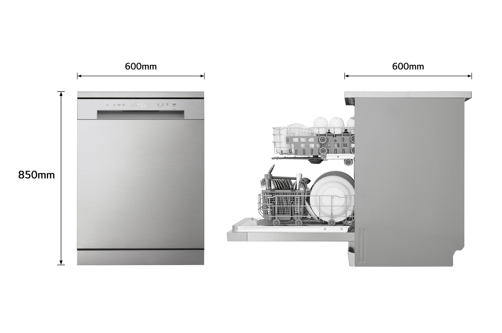 LG Máquina de Loiça LG | Motor Direct Drive Inverter | QuadWash™ | EasyRack™ | LG ThinQ™, DF142FV