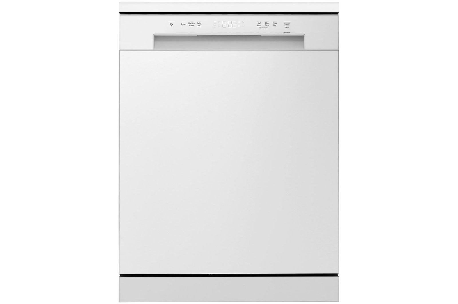 Vista frontal de Máquina de lavar loiça LG DF142FW, QuadWash™, 2 cestos com 1 regulável, eficiência energética D DF142FW