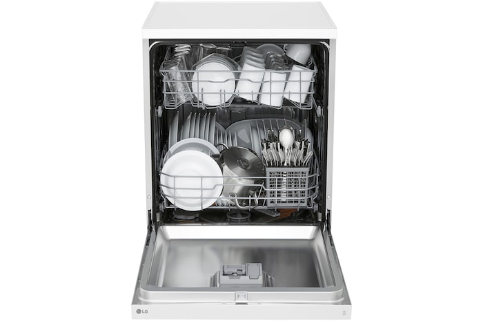 LG Máquina de lavar loiça LG DF142FW, QuadWash™, 2 cestos com 1 regulável, eficiência energética D, DF142FW