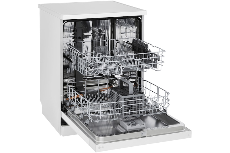 LG Máquina de lavar loiça LG DF142FW, QuadWash™, 2 cestos com 1 regulável, eficiência energética D, DF142FW