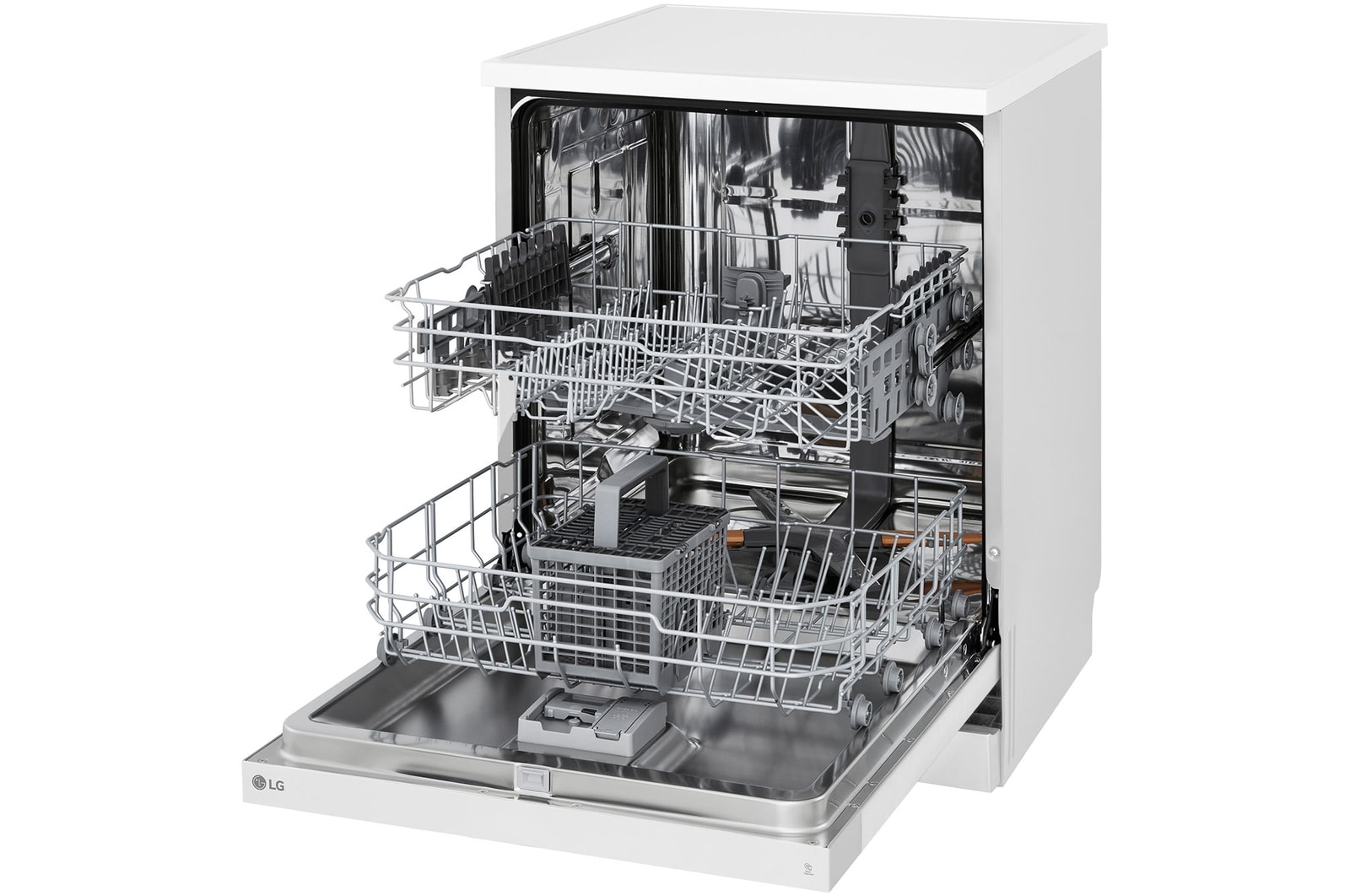 LG Máquina de lavar loiça LG DF142FW, QuadWash™, 2 cestos com 1 regulável, eficiência energética D, DF142FW