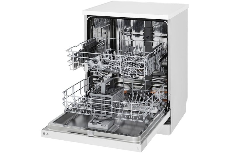 LG Máquina de lavar loiça LG DF142FW, QuadWash™, 2 cestos com 1 regulável, eficiência energética D, DF142FW